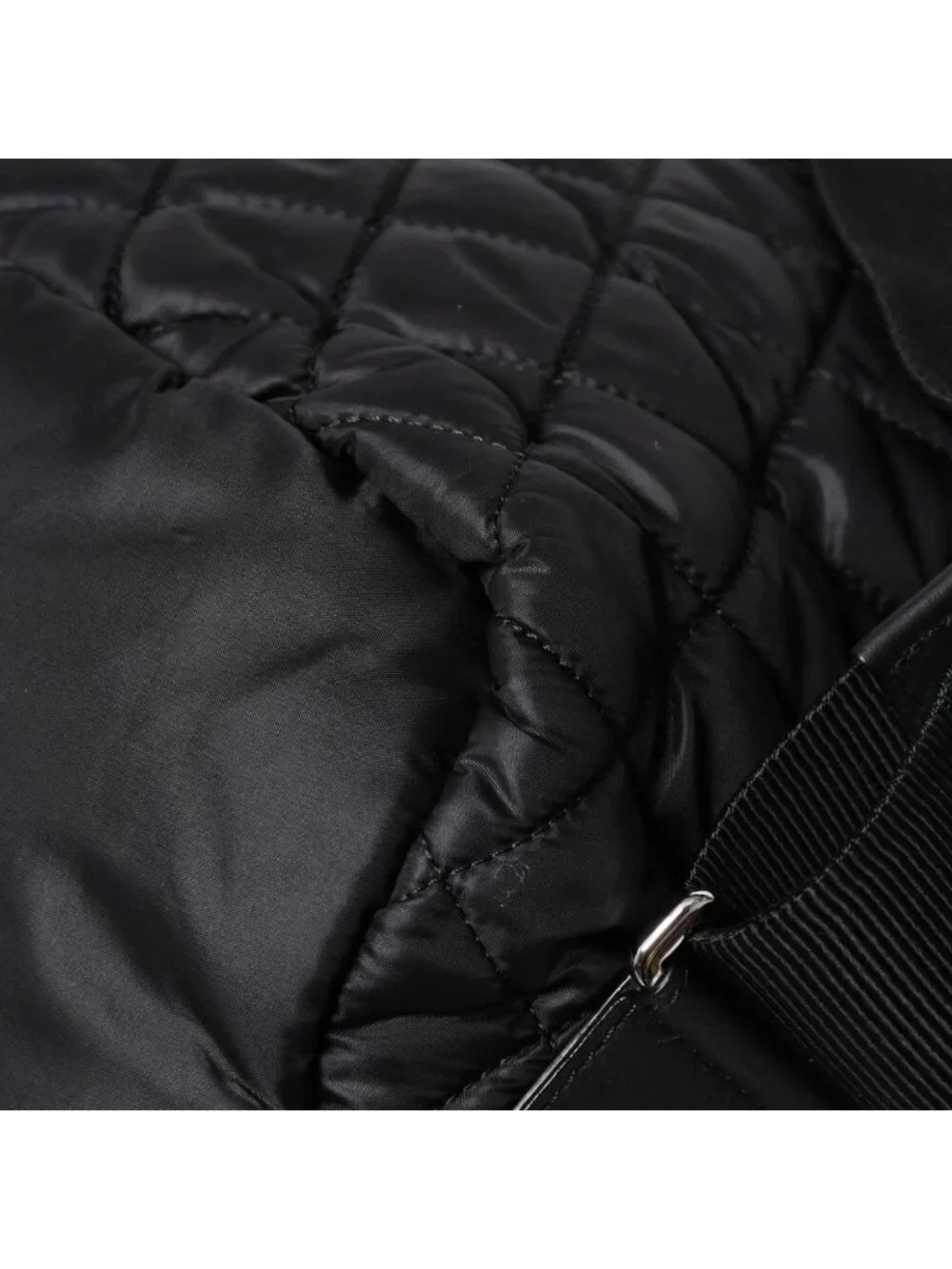 Chanel Coco Niege Neige Backpack CC Logo Nylon Fleece Beige Black